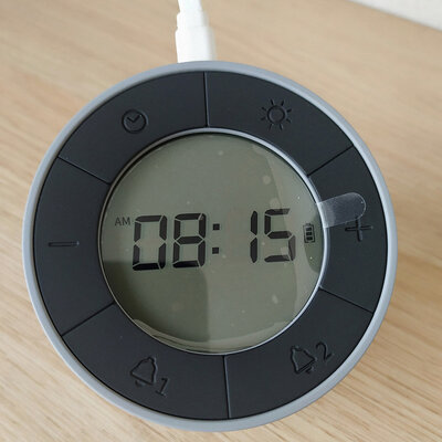 MUID Clock Night Light (FZ-01) Grey