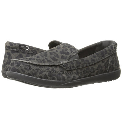 Crocs Walu Leopard Print Leather 35 (light grey/graphite)
