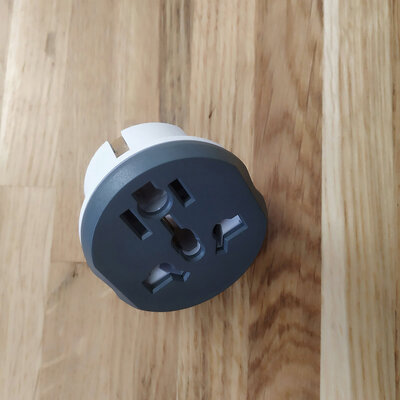 ProZone AC9605 Compact US/UK/AU to EU Plug Gray