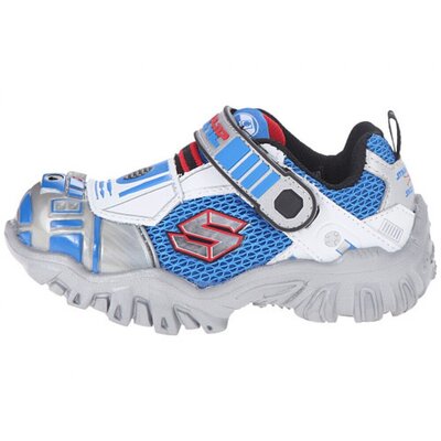 SKECHERS KIDS Star Wars: Damager III - Astromech 28.5 (Silver/Blue)