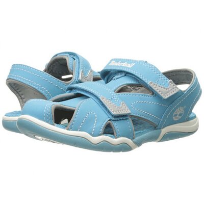 Timberland Kids Adventure Seeker Closed Toe Sandals 34.5 (Lite Blue)