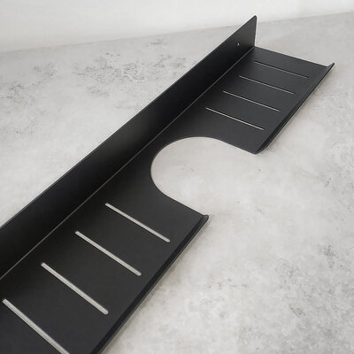 IwConcept BathRack Loft-50cm Notch Black