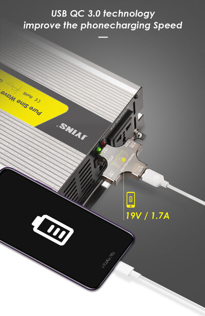 JYINS P-1000/2000W 12V (pure sine wave)