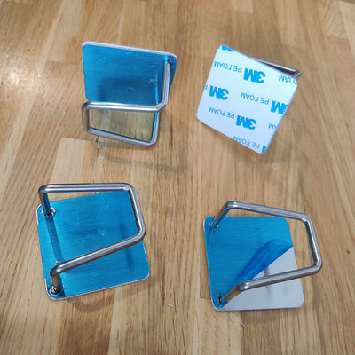 Fumei Sponge Holder (3M) Silver (4pcs)