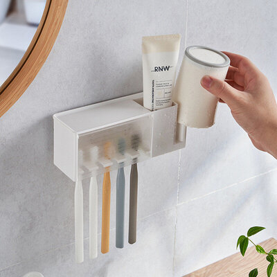 KM-Japan Toothbrush Holder 1002 (White)