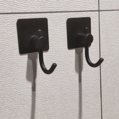 HO-LZ Hook 2pcs (Glue) Black