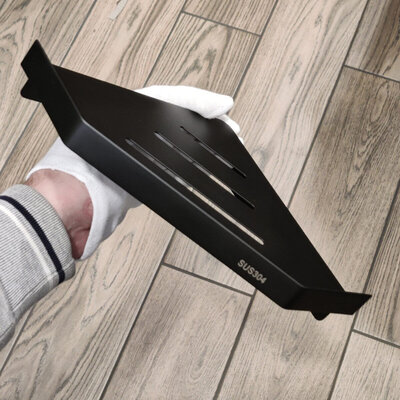 Tauset H5099 Angular SUS304 17.5cm Black