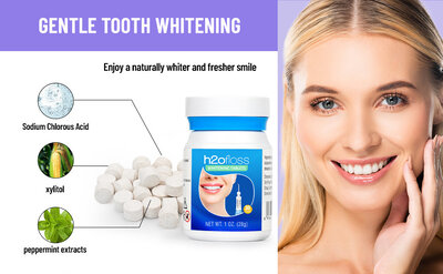 H2ofloss Whitening Tabletes + Adapter