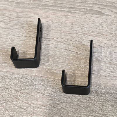 Disfact L-hook 2pcs Black