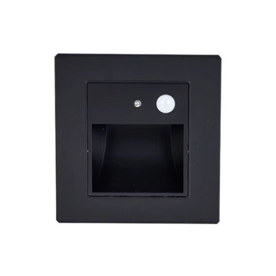 BIO-PASS LED STEP LIGHT SENSOR (1.5W/3000K) Black