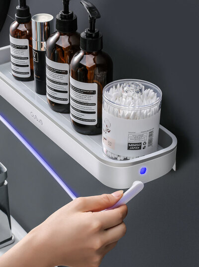 ASUJEI A2004 (Towel rail) White/Gray