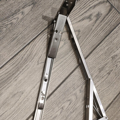 ZUOGANG Fold Bracket F12 - 29cm (Slim) Silver 2pcs