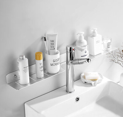 IwConcept BathRack Loft-70cm Notch Silver