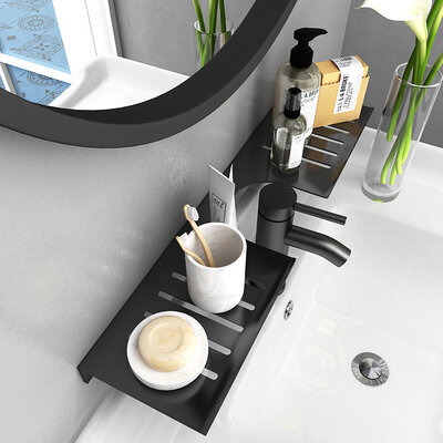 IwConcept BathRack Loft-70cm Notch Black