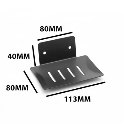 Fumei Soap-Dish Wall Steel 304 (Black)