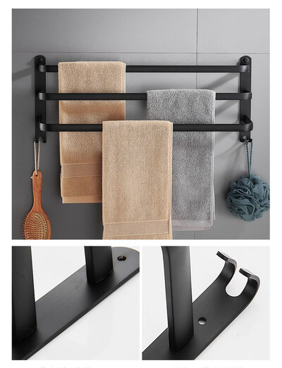 Fumei LM 60cm-3-Rods Black