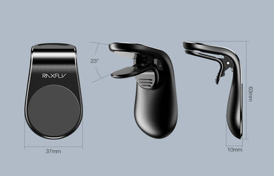 RAXFLY L-Type Magnetic Holder (1 plate) Black