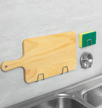 Fumei Sponge Holder (3M) Silver (4pcs)