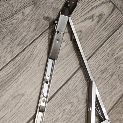 ZUOGANG Fold Bracket F14 - 34cm (Slim) Silver 2pcs