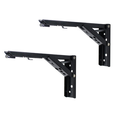 ZUOGANG Fold Bracket F8 - 19.5cm (Slim) Black 2pcs