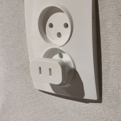 ProZone AC9600 Compact US to EU Plug White