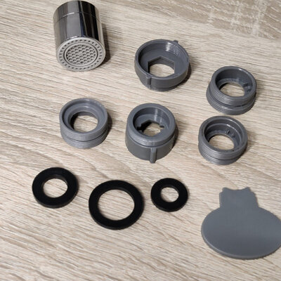 Lanfey CH-001 Chrome + adapters