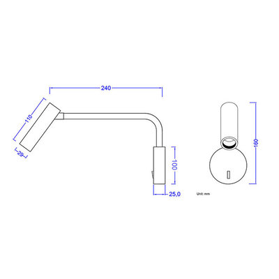 Pinton M300 3W 3000K Black