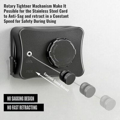 Disfact Clothesline-1 5.1m Black