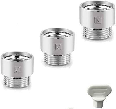 Tauset GMK (Japan Special shower adapter) 3 connectors Chrome