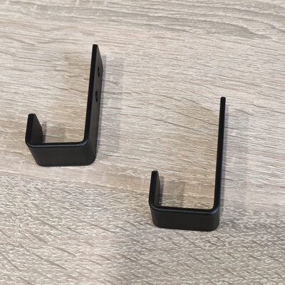 Disfact L-hook 2pcs Black