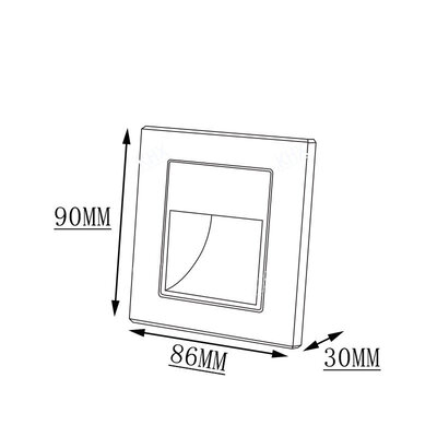 BIO-PASS LED STEP LIGHT SENSOR (1.5W/3000K) White