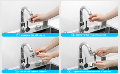 Faromo faucet aerator 360 Copper Chromium