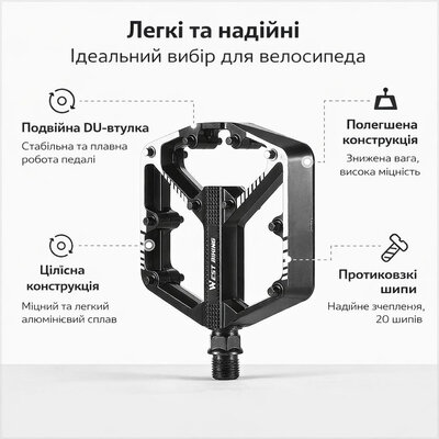 WEST BIKING ALU-D-1 Black