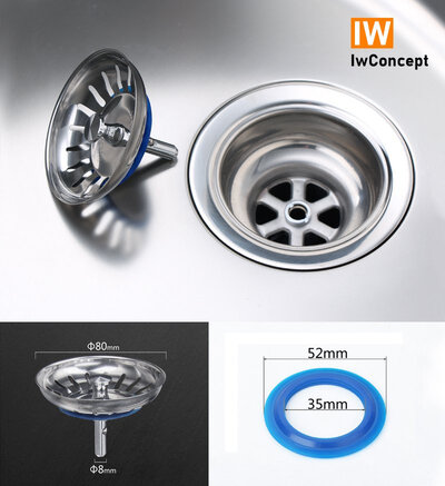 IwConcept PSS5 D80 304 Steel